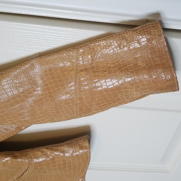 Vintage Womens Camel Color Leather Jacket Size Small - Picture 2 of 15